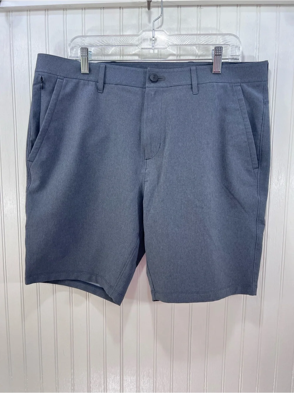 Public Rec Men’s Gray Stretch Golf Performance Shorts 36 8” Inseam